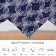 thumbnail image 6 of Navy Blue Flannel Blanket for Bed,Travel and Camping, Retro Abstract Art Modern Geometric Super Soft Cozy Blanket for All Seasons 50"x60", 6 of 7