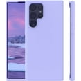 thumbnail image 2 of Galaxy S23 Ultra 6.8 inch Case, Samsung S23 Ultra 2023 Liquid Silicone Case Soft Silicone Gel Rubber Bumper Slim Shockproof Protective for Galaxy S23 Ultra 6.8, Light Purple, 2 of 11