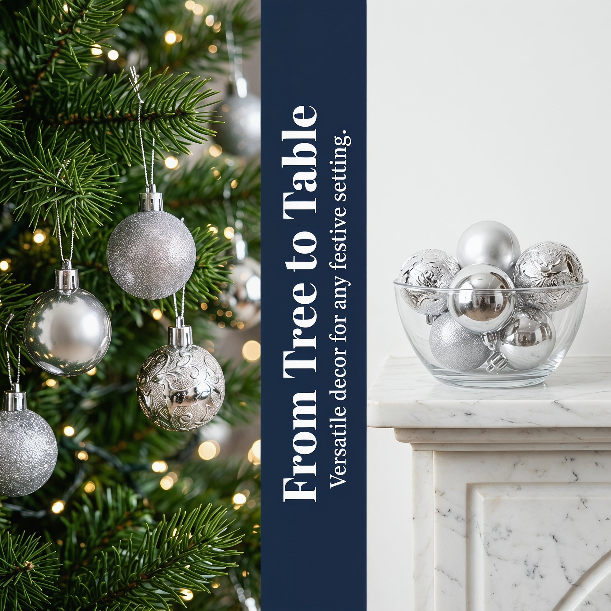 Unique Bargains 12Pcs Christmas Tree Ornaments Hanging Baubles Shatterproof White 1.6"