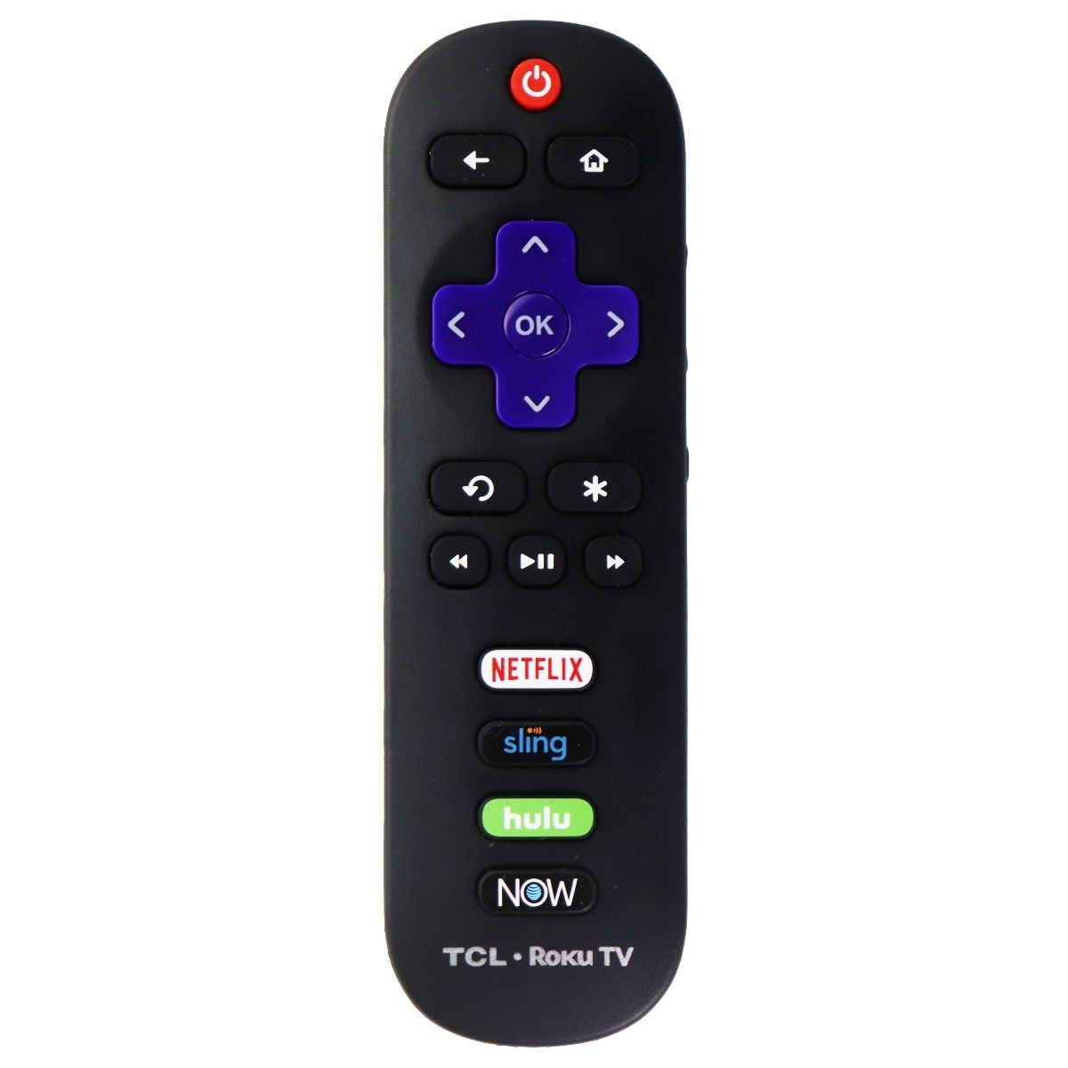 TCL Roku TV OEM Remote Control with Netflix/Sling/Hulu/Now Buttons