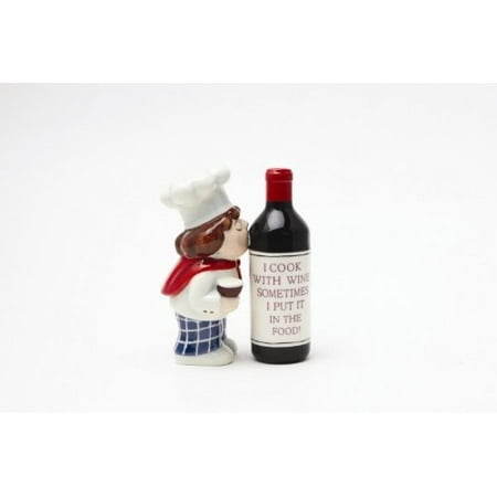- Wine Chef Waiter Magnetic Salt & Pepper Shakers