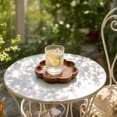thumbnail image 7 of Wooden Trays for Decor, Scalloped Flower-Shaped Wooden Tray, Round Trays Home Decor,Decorative Serving Tray for Coffee Table, Kitchen, Bedroom and Living Room, 7 of 7