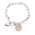 thumbnail image 1 of Pulsera de cadena de corazón Unbranded Triangulo patron octagonal rombos, 1 of 3