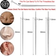 thumbnail image 3 of shiyou-G23 Titanium Threadless Piercing Taper, 14G 16G 18G Piercing Taper Insertion Pin, Body Piercing Stretching Kit Assistant Tool for Nose/Ear/Navel/Lip/Eyebrow, 3 of 4