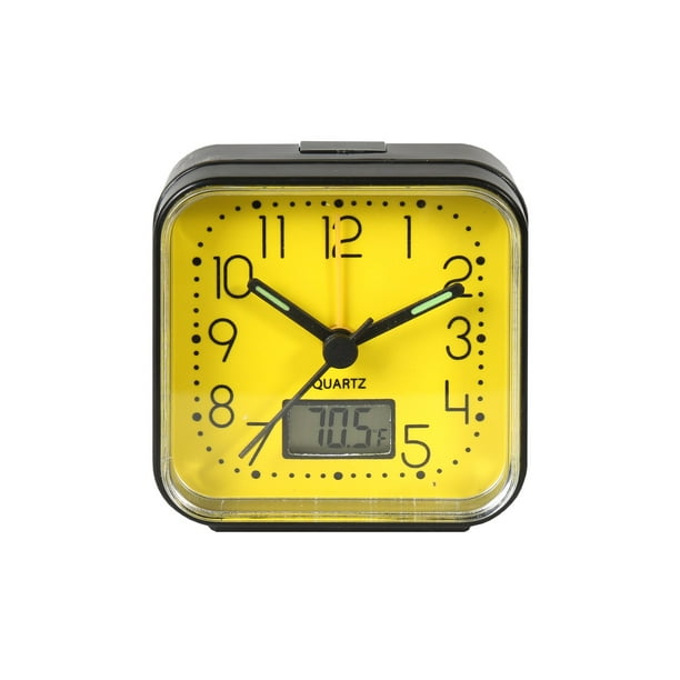 Fortune 8 Alarm Clock With Glow In The Dark Face And Digital Temperature Display Com Fortune 8 Alarm Clock With Glow In The, Dark Alarm Clock