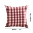 thumbnail image 4 of Xuniizn Christmas Pillow Covers 18 x 18" Red Christmas Pillow Cases Plush Faux Fur Soft Cushion Case for Winter Xmas Home HoulidayBedroom Sofa Decors, Christmas Decorations for Home, 4 of 7