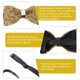 thumbnail image 5 of unbranded 2Ud Bow Ties Preanudados Con Lentejuelas Y Rhinestones Para Banquete Y Formal, 5 of 6