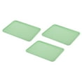 thumbnail image 1 of Unique Bargains 15x11' Fast Food Tray, 3 Pack PP Plastic Reusable Multi-Purpose Non-Slip Serving Tray Green, 1 of 5