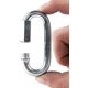 thumbnail image 1 of Paquete de 6 mosquetones de acero inoxidable M6 304 Quick Link, resistente en forma de D con tornillo ovalado de acero inoxidable para exteriores/interiores, camping y senderismo LingWen 1327533325233, 1 of 1