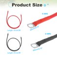 thumbnail image 2 of Uxcell 2 PCS 8 AWG Gauge Battery Cable Wire 3FT Length 5/16" Diameter Positive and Negative Copper Alternator Connector Extender with SC Terminals for Car RV Golf Cart Marine, Red Black, 2 of 6