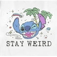 thumbnail image 2 of Women's Lilo & Stitch Stay Weird Graphic Tee White 2X Large, 2 of 4