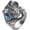 Blue, variant on Men's Stainless Steel Vintage Domineering Cool Punk Roaring Crocodile Head with Devil Bloody Eye Gemstone Biker Ring Skull Alligator
