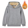 thumbnail image 6 of Bnwani Gray Pullover Sweatshirts for Girls Fashion Crew Neck Long Sleeve Fleece Warm Cotton Casual Sportswear Cute Solid Size 2-3t, 6 of 7
