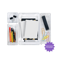thumbnail image 6 of Maison Organizers 4-Piece Multi-Purpose Clear Drawer Organizer Set, 6 of 6