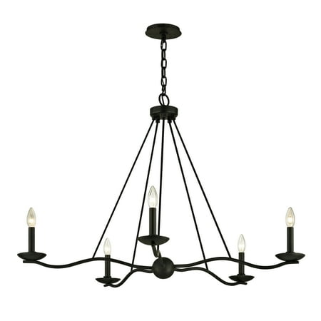 

Troy Lighting Sawyer 5-light Forged Iron Chandelier