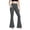 Gray, variant on Ashyfjp Sport Workout Flared Yoga Pants for Women Solid Wide Elastic Waist Soft Comfortable Full Length Bottoms Ideal for Daily Yoga Training Wear, Size (S-XXL)
