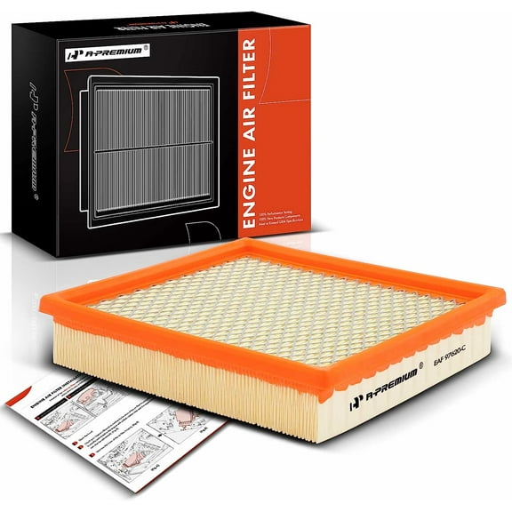A-Premium Engine Air Filter Compatible with Chrysler Aspen 2007-2009 & Dodge Durango 2004-2009 & Toyota Highlander 2011-2016 & Lexus LX600, RX450h