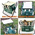 thumbnail image 5 of 7-Piece All-in-One Gardening Tool Set - 5 Stainless Steel Tools, Folding Stool, Removable Canvas Bag, 5 of 5