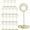 Gold, variant on 20 Pcs Metal Place Card Holders,Gold Table Number Holder,3.35 Inch Small Vertical Menu Clip,Wire Sign Holder,Round Photo Holder,Note Stand Clip,for Wedding Party Reception By Scheam