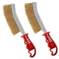 thumbnail image 1 of Stainless Steel Wire Brush,Metal Rust Removal, Decontamination,Yellow, 1 of 5