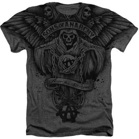 Sons Of Anarchy Men's Winged Reaper T-shirt White