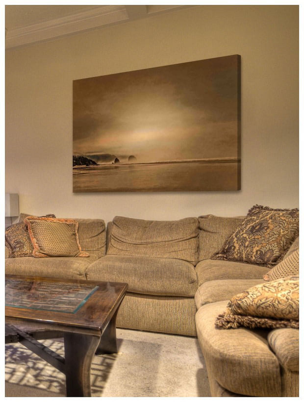 Marmont Hill "Gentle Coastal Sunrise" Painting Print on Canvas