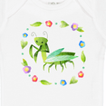 thumbnail image 4 of Inktastic Praying Mantis with Flowers and Leaves Boys or Girls Baby Bodysuit, 4 of 5