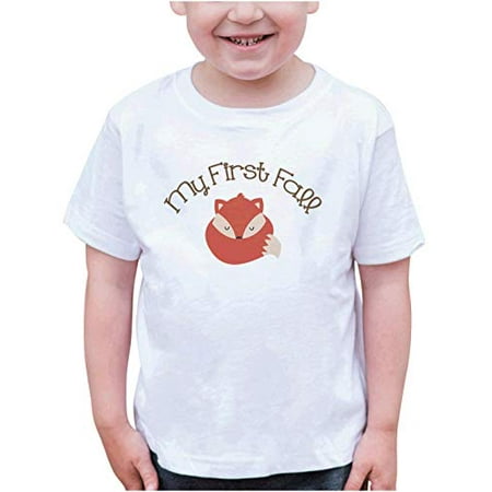 

7 ate 9 Apparel Kids My First Fall Fox T-Shirt White