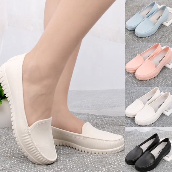 Domzle Loafers for Women - Comfortable Mesh Knit Slip On Walking Shoes with Arch Support - Dressy Business Casual Work Flats for Standing All Day - Lightweight Breathable Penny Loafers Pink