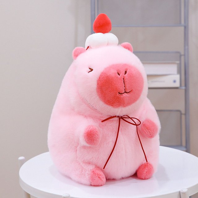Poupée Capybara Véritable Poupée Jouet en Peluche Oreiller Cadeau d'Anniversaire Célébrité Internet Ragdoll DMH