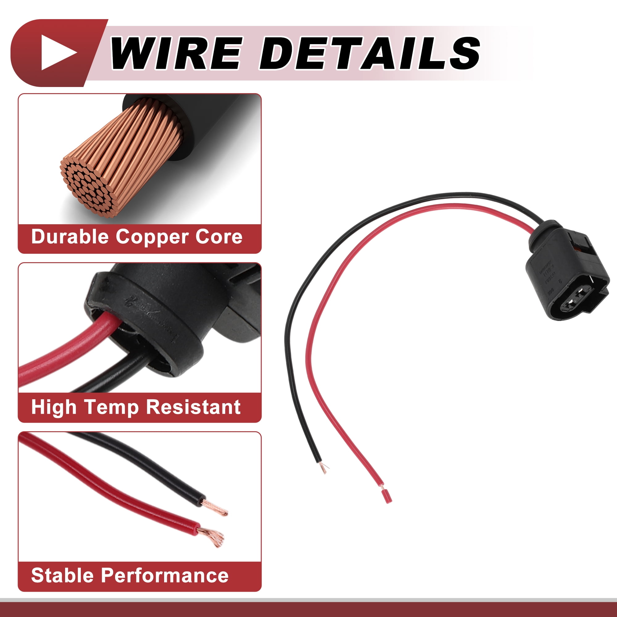 Unique Bargains DRL Daytime Running Light Socket Wiring for Skoda Octavia 2009-2013