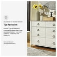 thumbnail image 5 of Ashley Furniture Willowton 6 Drawer Double Dresser in Whitewash, 5 of 6