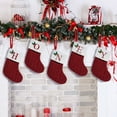 thumbnail image 4 of KCEHTA Christmas Stockings with Initials, Embroidered Cable Knit Christmas Stockings, Personalized Christmas Stockings with Letter, Red Christmas Stockings for Home Party Decor, 4 of 7