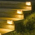 thumbnail image 6 of QTOCIO Solar Outdoor Lights, Solar Lights Outdoor 4 Pack Outdoor Lights For Patio Brown Solar Step Lights LED Water Proof Lighting For Outdoor Stair Patio Yard Fence, 6 of 6