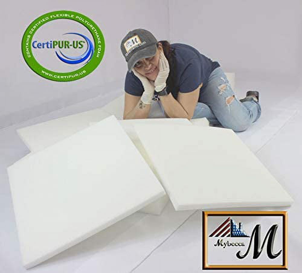 1" x 24"x 72" Upholstery Foam Cushion (Seat Replacement , Upholstery Sheet , Foam Padding)