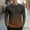 Brown, variant on Men's Ombre Long Sleeve Shirt - Poly-Cotton Blend, Breathable Quick Dry, All-Season Casual Workout, Black, Size 2XL
