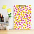 thumbnail image 2 of FORMRS Acrylic Clipboard with Low Profile Clip Standard A4 Letter Size, 12.5" x 9", Yellow Stars Pattern, 2 of 8
