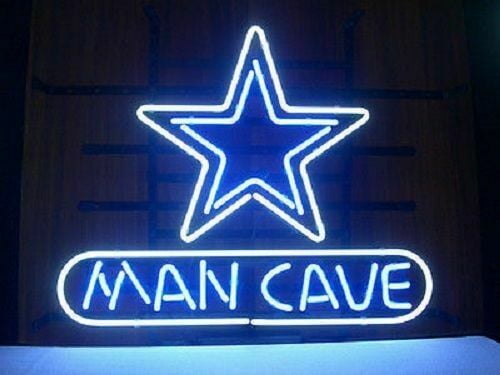 ncpb0108-b NATHAN'S Man Cave Cowboys Beer Bar 3D LED Neon Sign Clock 