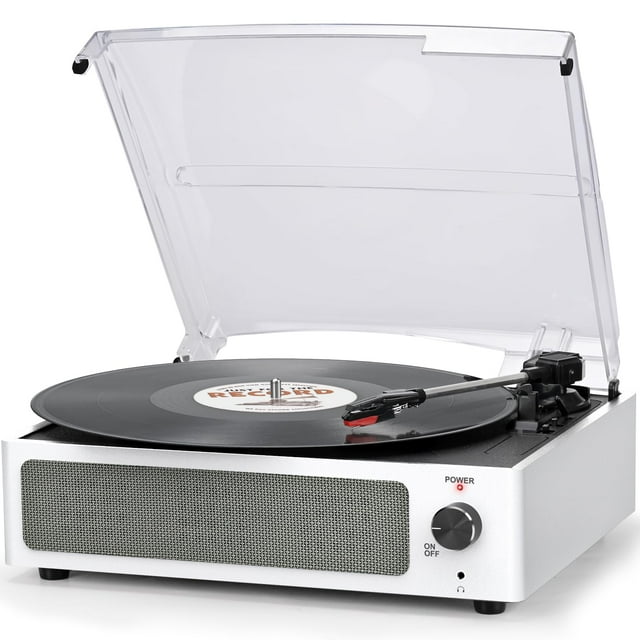 Tocadiscos de vinilo Seasonlife Vintage, blanco