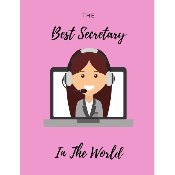 The Best Secretary In The World Pink Weekly Planner That Includes a
