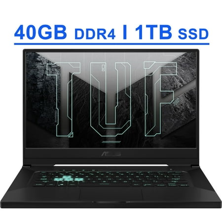 ASUS TUF DASH F15 Gaming Laptop 15.6" FHD IPS 240Hz Display 11th Generation Intel Quad-Core i7-11370H 40GB DDR4 1TB SSD NVIDIA GeForce RTX 3070 8GB Backlit Keyboard Thunderbolt4 WiFi6 HDMI Win10