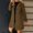 *Brown, variant on ClodeEU Womens Mid Long Wool Blend Coat, Notch Lapel Button Up Trench Coat,Casual Trendy Tunic Outwear Coffee,Womens Plus XL