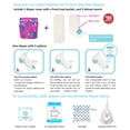 thumbnail image 7 of Charlie Banana Reusable Baby Cloth Diapers, One-Size, Washable—1 Soft Pocket Diaper + 2 Absorbent Inserts (Cactus Rose), 7 of 7