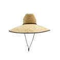 thumbnail image 3 of Nicky Bigs Novelties Handmade Large Straw Sun Hat Wide Brim Mexican Sombrero for Ultimate Sun Protection Garden Beach Outdoor Work Festivals Natural Palm Weave with Adjustable Chin Strap, 3 of 9