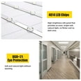 thumbnail image 3 of Seuron 2x4 ft LED Panel Light Fixtures,4Pack,5000k White,7800lm,Drop Ceiling Light,ETL Certificated, 3 of 9