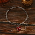 thumbnail image 6 of AOOOWER Elegant Sturdy Alloy Gothic Necklace Featuring Striking Heart Pendant Jewelry Accessory for Trendsetters and Party Goers, 6 of 20