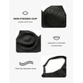 thumbnail image 3 of Deyllo Women's Full Coverage Wireless Bras Plus Size No Wire Non Padded Minimizer Bra, Black 40DDD, 3 of 6