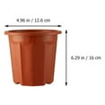 thumbnail image 2 of Miangastore 20Pcs Plastic Flower Pots for Garden Home Base Planting Planter, 2 of 8