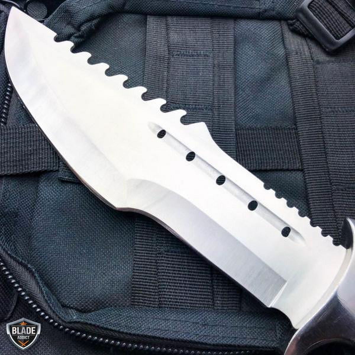 14" Full Tang Outdoor TRACKER Hunting Rambo Fixed Blade Camping Bowie Knife