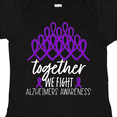thumbnail image 4 of Inktastic Together, We Fight Alzheimers Awareness Boys or Girls Baby Bodysuit, 4 of 5